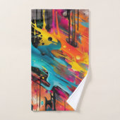 Levendige Chaos Spat Graffiti Bad Handdoek (Handdoek)