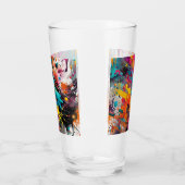 Levendige Chaos Spat Graffiti Glas (Links)