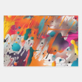 Levendige Chaos Spat Graffiti Inpakpapier Vel (Voorkant 3)