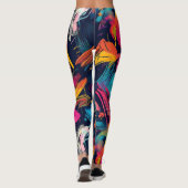 Levendige Chaos Spat Graffiti Leggings (Achterkant)