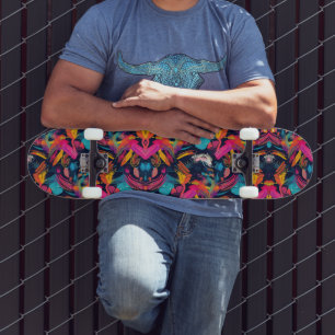 Levendige Chaos Spat Graffiti Persoonlijk Skateboard