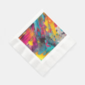 Levendige Chaos Spat Graffiti Servet (Hoek)