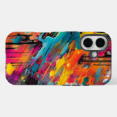 Levendige Chaos Spetter Graffiti Case-Mate iPhone Case (Achterkant (horizontaal))