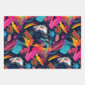 Levendige Chaos Spetter Graffiti Inpakpapier Vel (Voorkant)