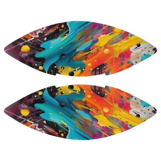 Levendige Chaos Splash Graffiti American Football (Panelen)