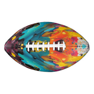 Levendige Chaos Splash Graffiti American Football