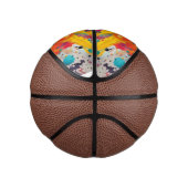 Levendige Chaos Splash Graffiti Basketbal (Rechts)