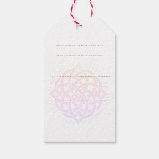 Levendige Chaos Splash Graffiti Cadeaulabel (Achterkant)