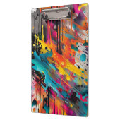 Levendige Chaos Splash Graffiti Klembord (Links)