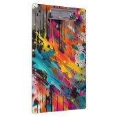 Levendige Chaos Splash Graffiti Klembord (Rechts)