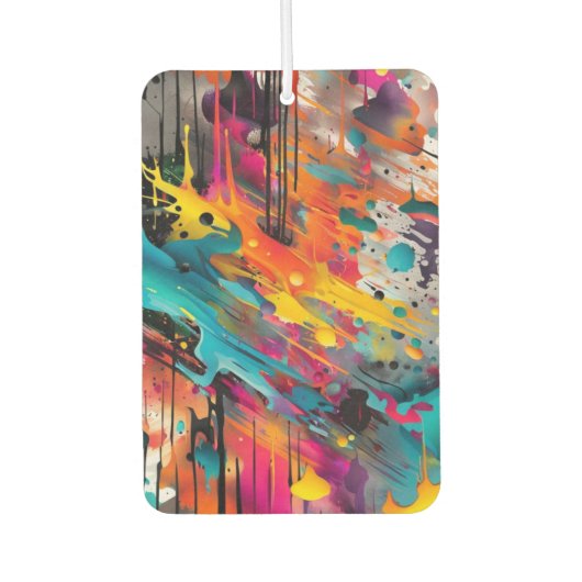 Levendige Chaos Splash Graffiti Luchtverfrisser (Voorkant)