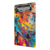 Levendige Chaos Splash Graffiti Mini Klembord (Angled2)