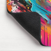 Levendige Chaos Splash Graffiti Muismat (Hoek)
