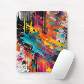 Levendige Chaos Splash Graffiti Muismat (Met muis)