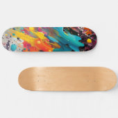 Levendige Chaos Splash Graffiti Persoonlijk Skateboard (Horizontaal)
