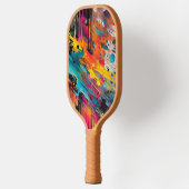 Levendige Chaos Splash Graffiti Pickleball Paddle (Links)