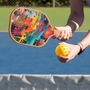 Levendige Chaos Splash Graffiti Pickleball Paddle