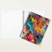 Levendige Chaos Splash Graffiti Planner (Display)