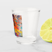 Levendige Chaos Splash Graffiti Shot Glas (Rechts)
