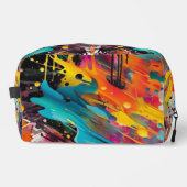 Levendige Chaos Splash Graffiti Toilettasje (Voorkant)