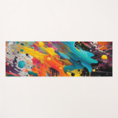 Levendige Chaos Splash Graffiti Yogamat (Voorkant (horizontaal))