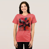 Levendige Chaos Uitbarsting Tri-Blend Shirt (Voorkant volledig)