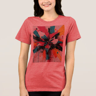 Levendige Chaos Uitbarsting Tri-Blend Shirt