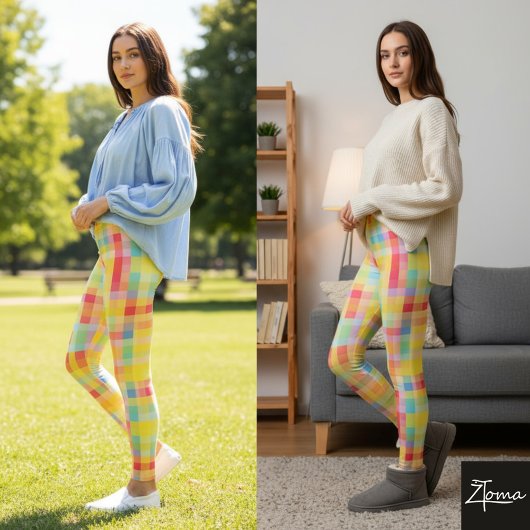 Levendige Checkmate Leggings