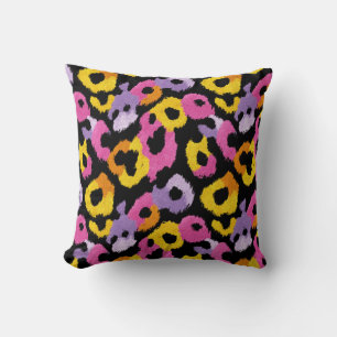 Levendige Cheetah Animal Print Retro Glam Stijlvol Kussen