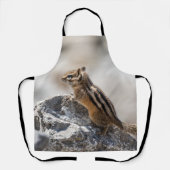 Levendige Chipmunk – Geïnspireerd door de natuur Schort (Voorkant)
