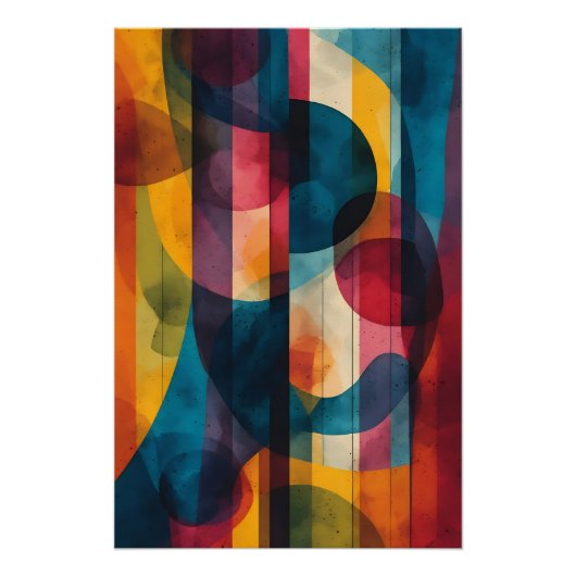 Levendige Chromatische Harmonie Perfect Poster (Voorkant)