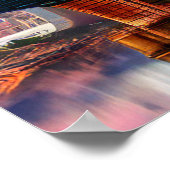 Levendige Cincinnati Ohio Abstracte skyline kunst Poster (Hoek)