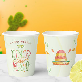 Levendige Cinco de Mayo Fiesta Papieren Bekers