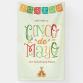 Levendige Cinco de Mayo Fiesta Welkom Spandoek (Verticaal)