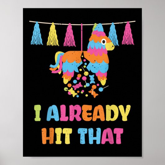Levendige Cinco de Mayo Piñata_ Ik heb die P al ge Poster (Voorkant)