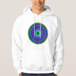 Levendige cirkelmotieven Kleurrijke gestippelde pa Hoodie