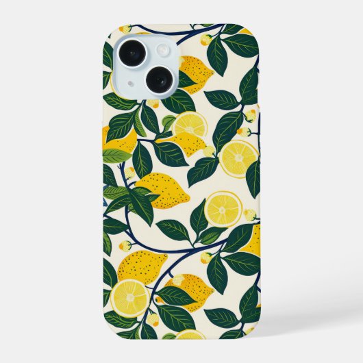 Levendige Citroenboomgaard iPhone 15 Case (Achterkant)