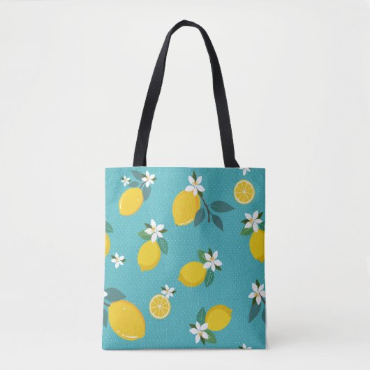 levendige citroenen boodschappentas tote bag (Voorkant)