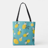 levendige citroenen boodschappentas tote bag (Achterkant)