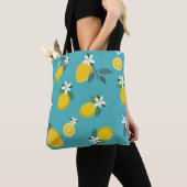 levendige citroenen boodschappentas tote bag (Dichtbij)