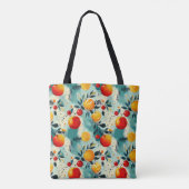 Levendige citrus en kersen - gepersonaliseerde Ini Tote Bag (Achterkant)