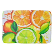 Levendige Citrus Fruit Splash Art