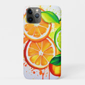 Levendige Citrus Fruit Splash Art Case-Mate iPhone Case (Achterkant)