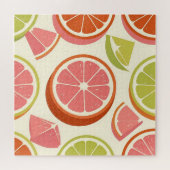 Levendige citrus grapefruit sinaasappel limoenschi legpuzzel (Horizontaal)