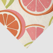 Levendige citrus grapefruit sinaasappel limoenschi tissuepapier (Detail)