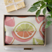 Levendige citrus grapefruit sinaasappel limoenschi tissuepapier (Geschenk)