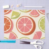 Levendige citrus grapefruit sinaasappel limoenschi tissuepapier (Craft)