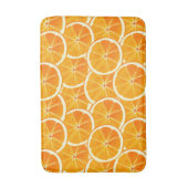 Levendige citrus Oranje plak Badmat (Voorkant Verticaal)