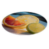Levendige citrus schijfjes Grapefruit Citroen Limo Snijplank (Hoek)