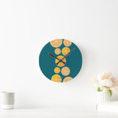 Levendige Citrus Slice Wall Clock Ronde Klok (Huis)